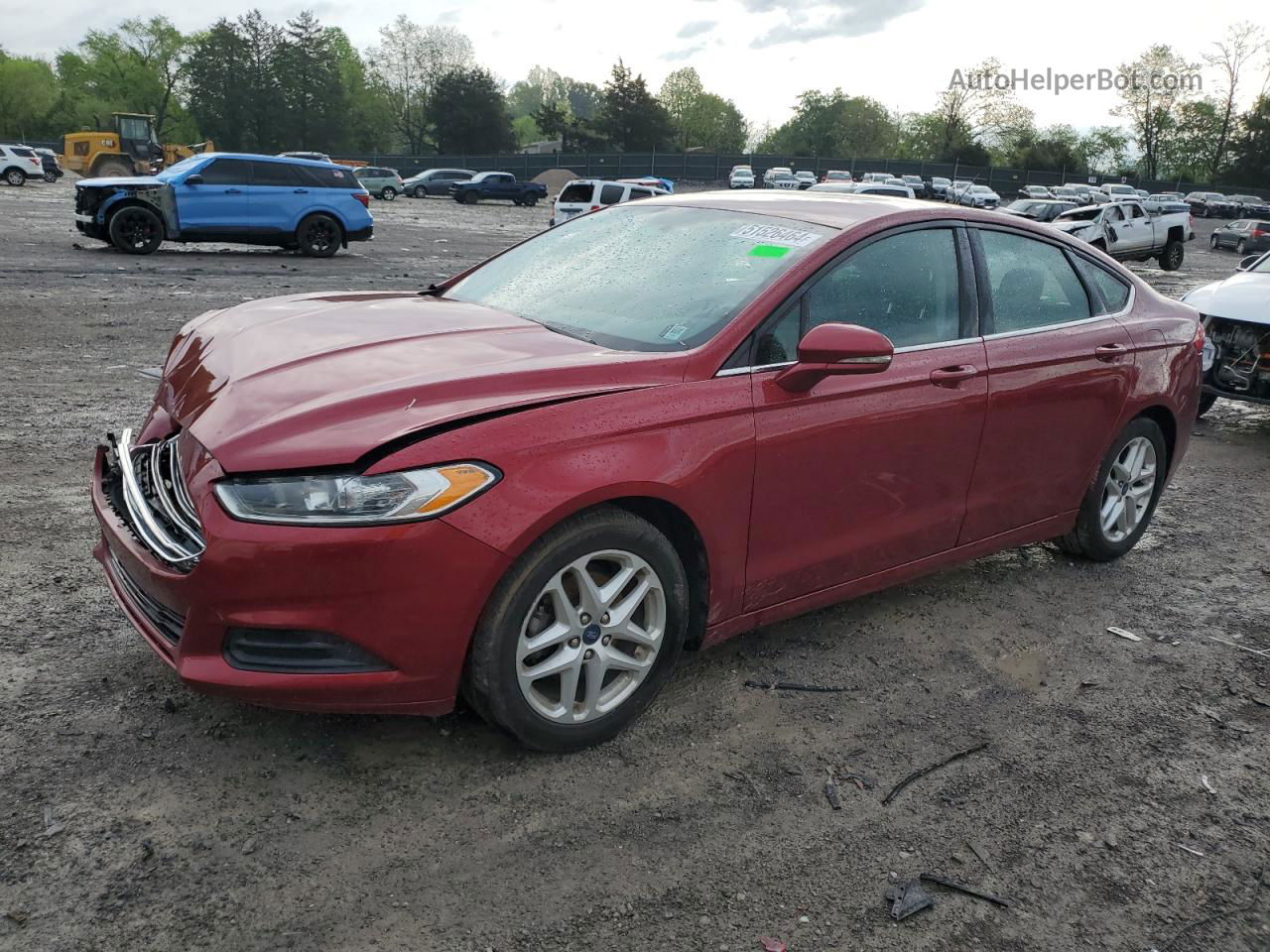 2014 Ford Fusion Se Red vin: 1FA6P0H71E5396527