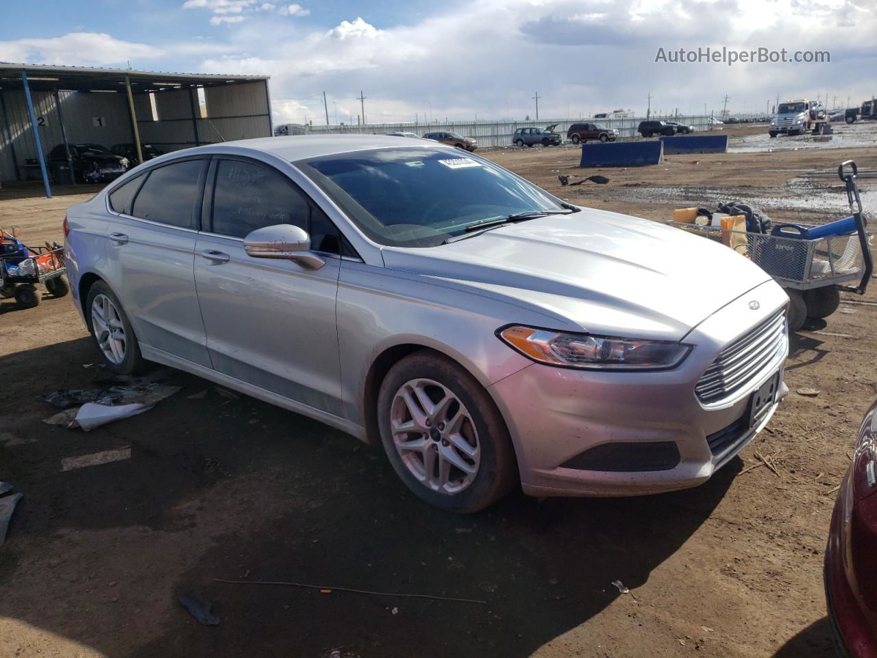 2014 Ford Fusion Se Silver vin: 1FA6P0H71E5400639