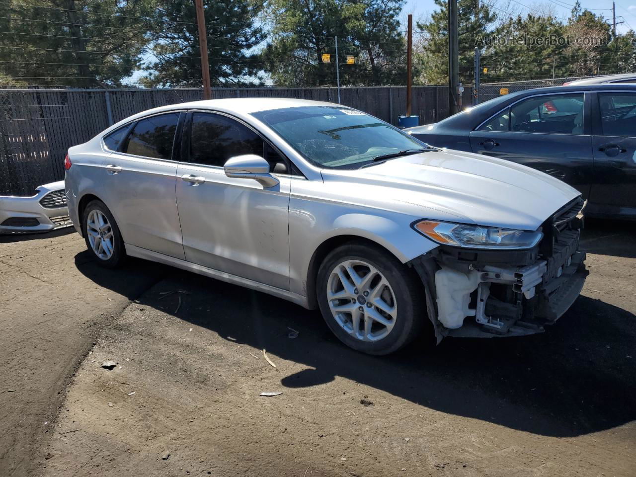 2014 Ford Fusion Se Silver vin: 1FA6P0H71E5400639