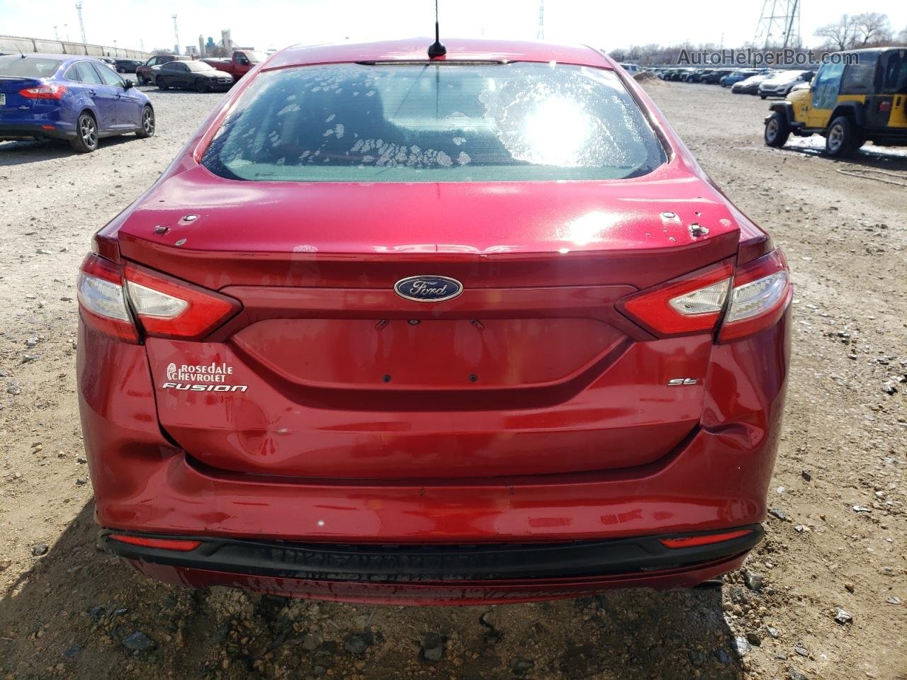 2014 Ford Fusion Se Red vin: 1FA6P0H71E5402889