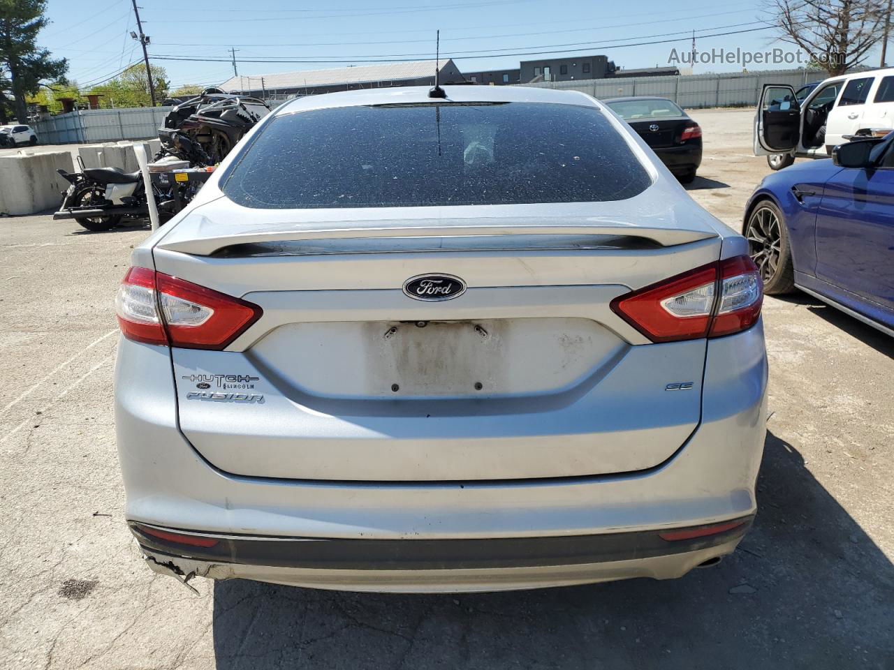 2015 Ford Fusion Se Silver vin: 1FA6P0H71F5120396