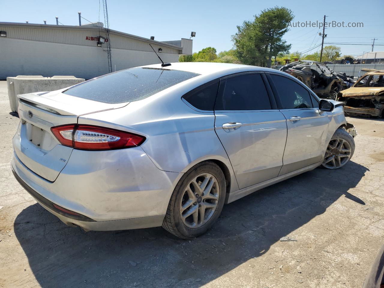 2015 Ford Fusion Se Silver vin: 1FA6P0H71F5120396