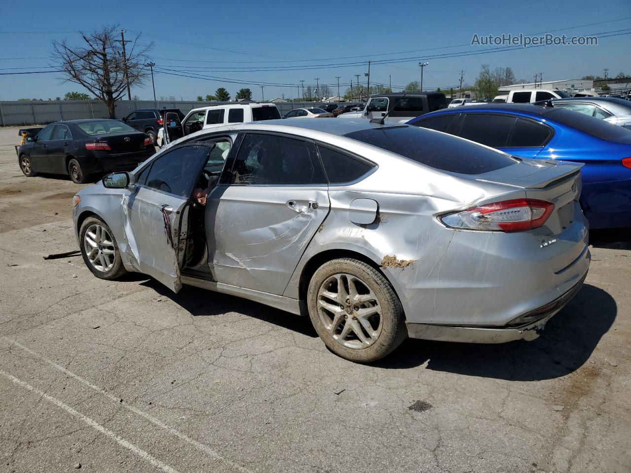 2015 Ford Fusion Se Silver vin: 1FA6P0H71F5120396