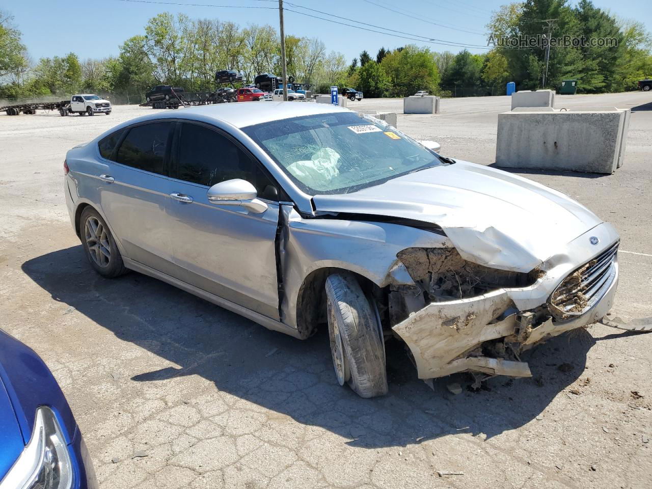 2015 Ford Fusion Se Silver vin: 1FA6P0H71F5120396