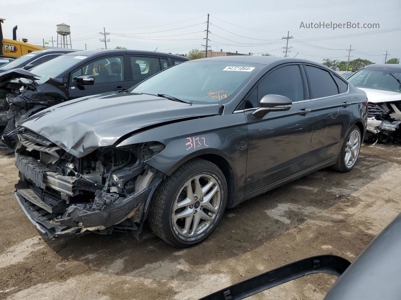 2016 Ford Fusion Se Gray vin: 1FA6P0H71G5127673