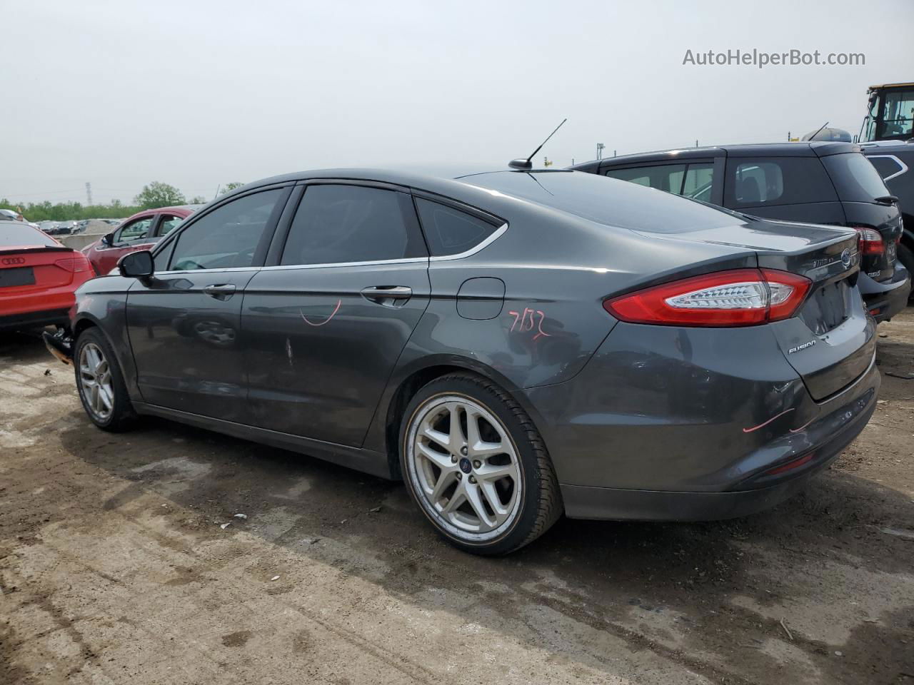 2016 Ford Fusion Se Gray vin: 1FA6P0H71G5127673