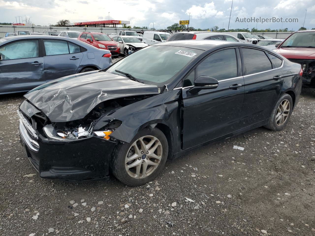 2016 Ford Fusion Se Черный vin: 1FA6P0H71G5128998