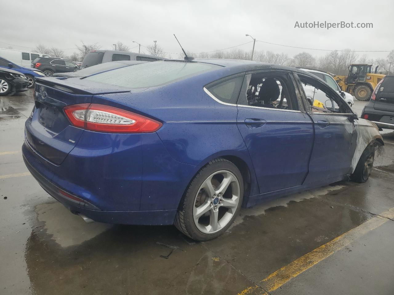 2014 Ford Fusion Se Синий vin: 1FA6P0H72E5353962