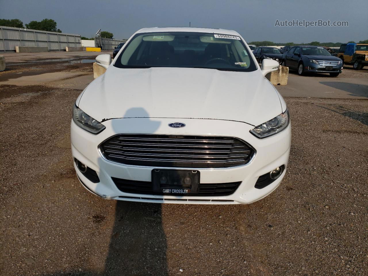 2014 Ford Fusion Se White vin: 1FA6P0H72E5361348