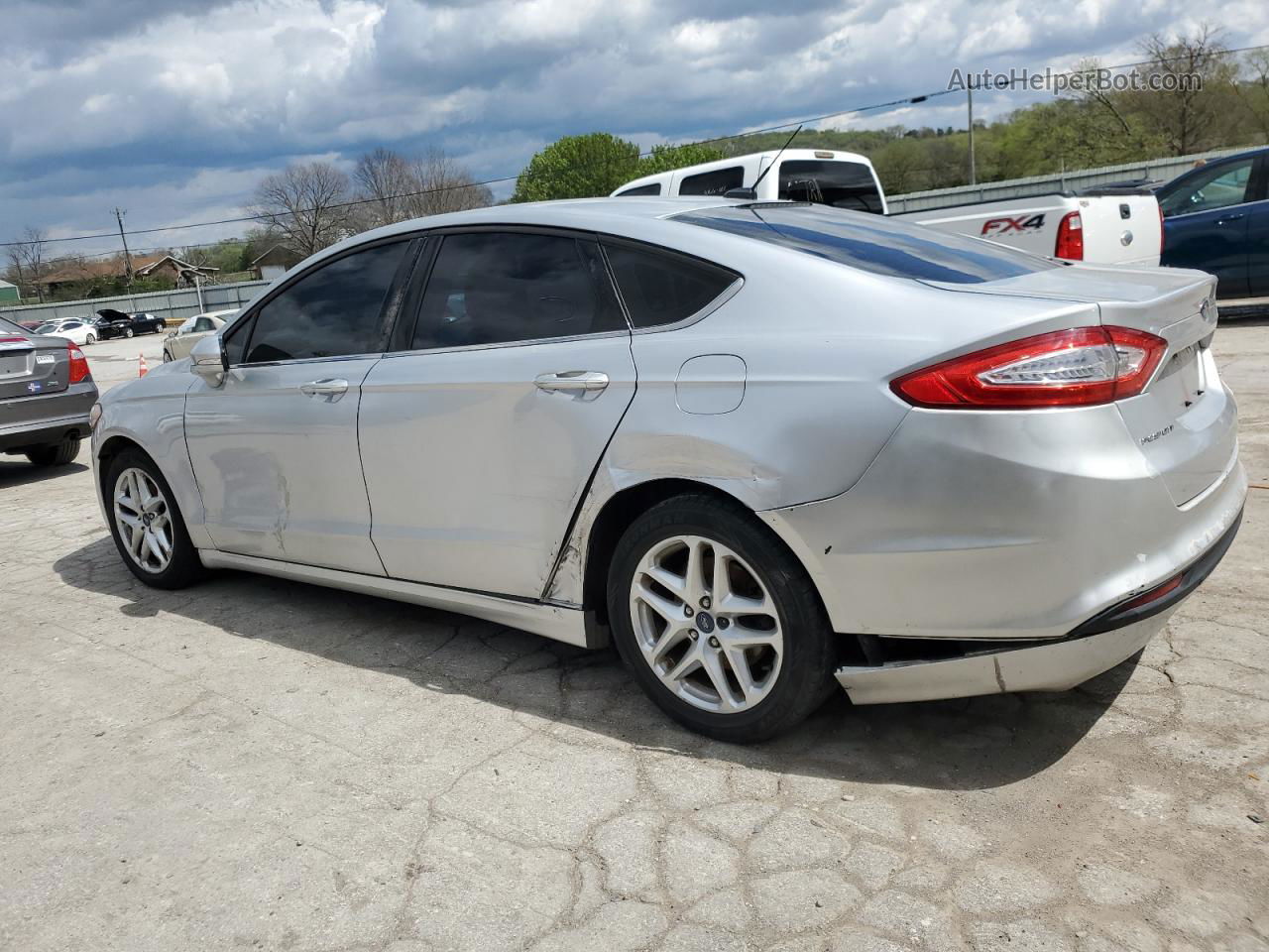 2014 Ford Fusion Se Silver vin: 1FA6P0H72E5378165