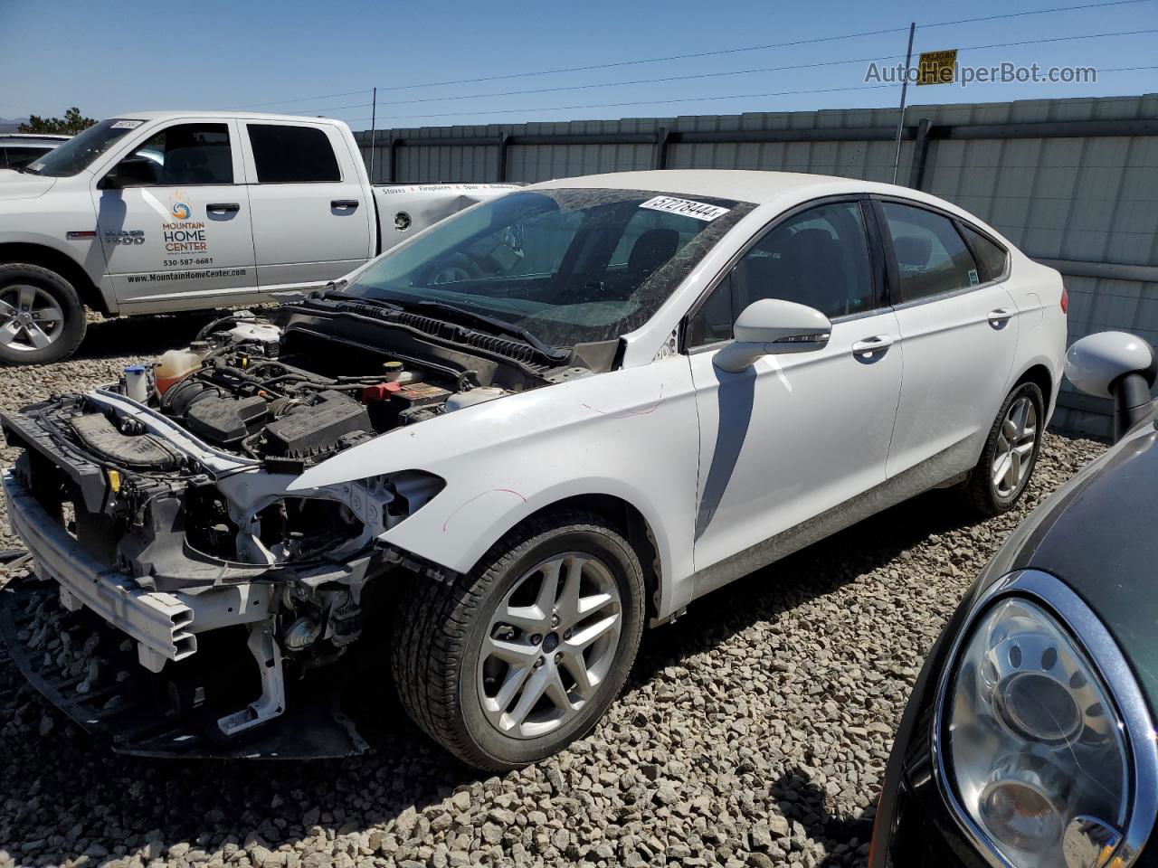 2014 Ford Fusion Se White vin: 1FA6P0H72E5407051