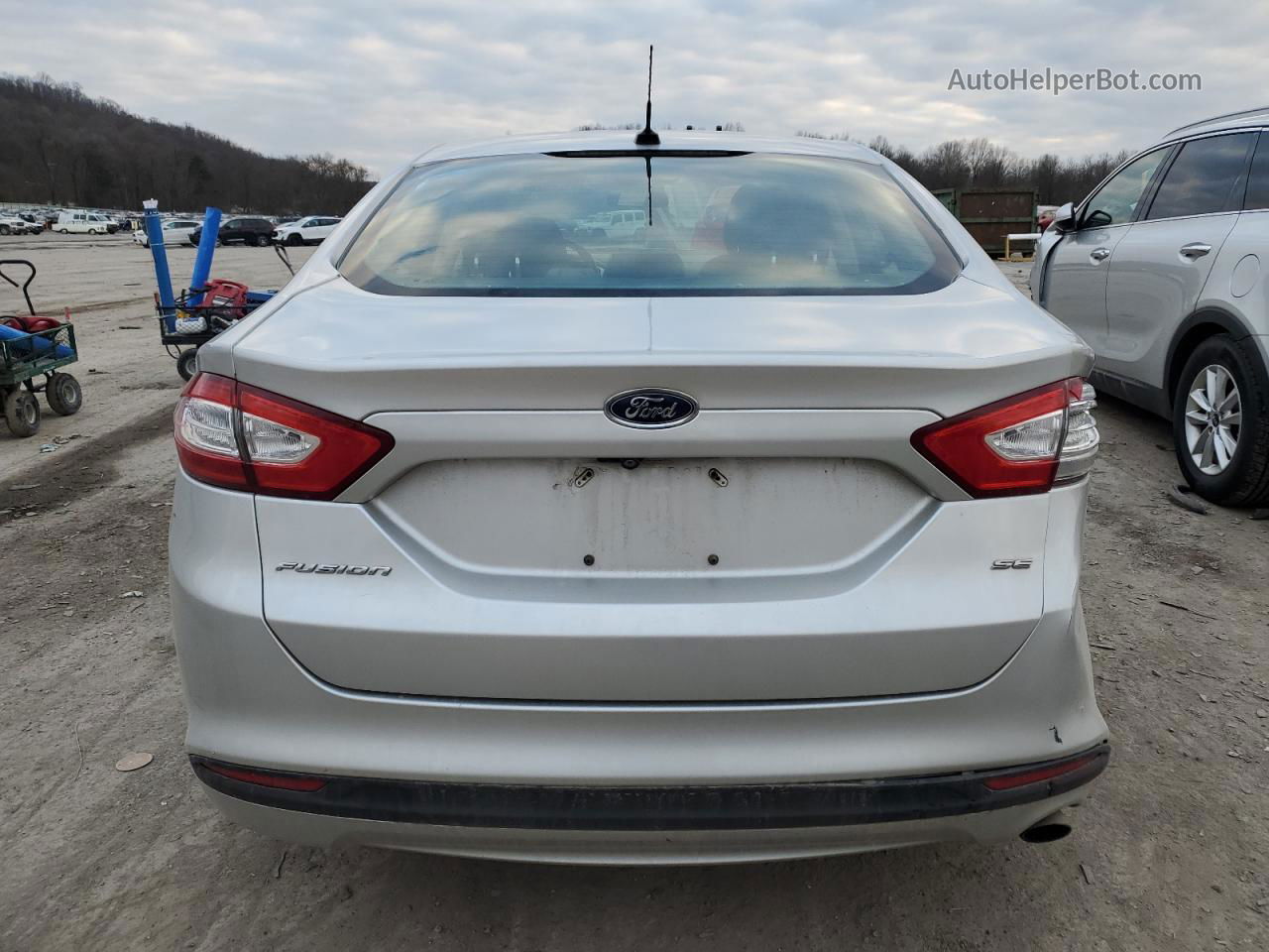 2015 Ford Fusion Se Silver vin: 1FA6P0H72F5102831