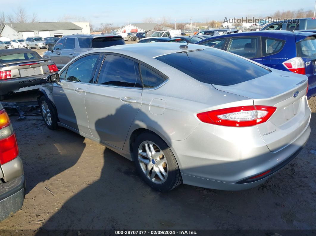 2015 Ford Fusion Se Silver vin: 1FA6P0H72F5115658