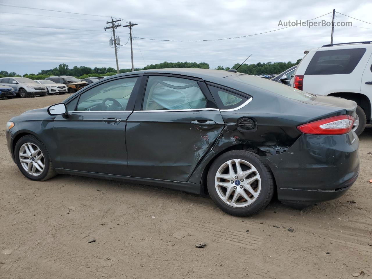 2016 Ford Fusion Se Gray vin: 1FA6P0H72G5101888