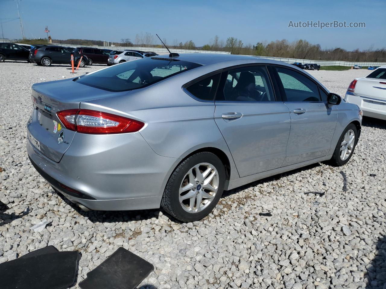 2016 Ford Fusion Se Silver vin: 1FA6P0H72G5110185