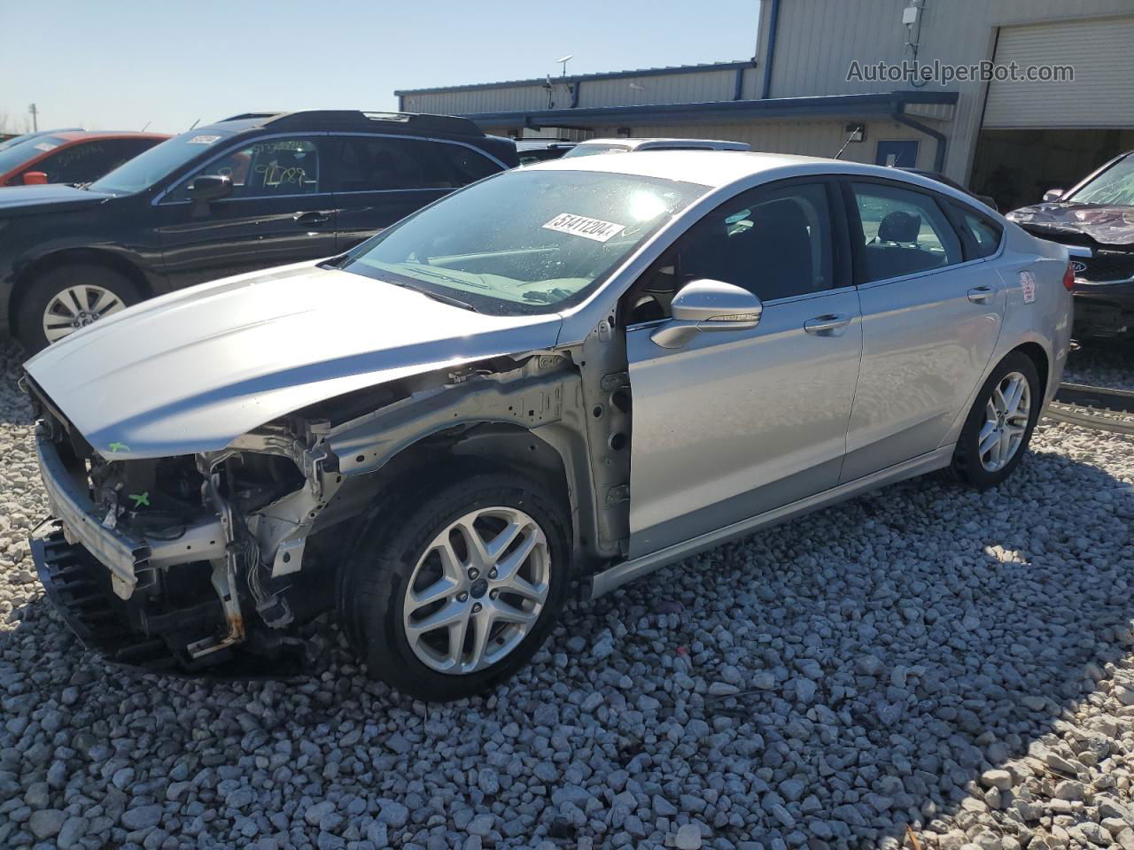 2016 Ford Fusion Se Silver vin: 1FA6P0H72G5110185