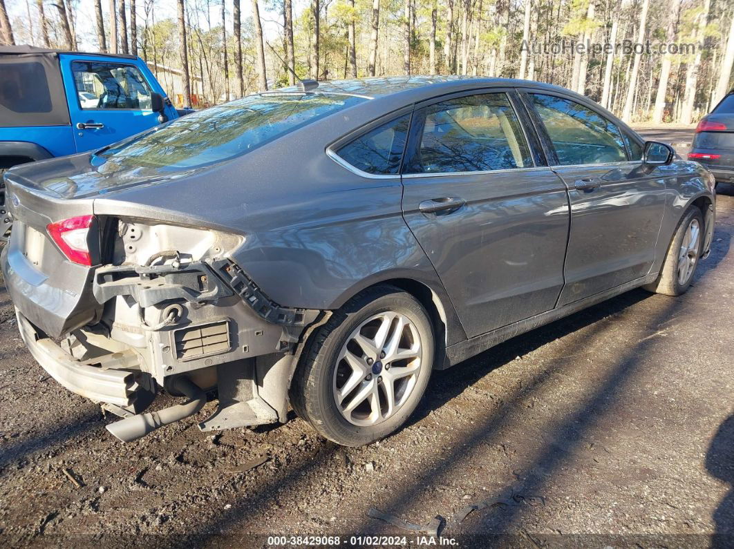 2014 Ford Fusion Se Gray vin: 1FA6P0H73E5376473