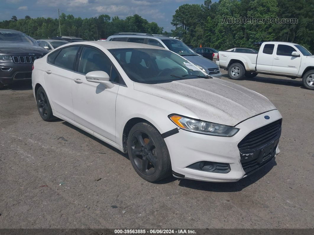 2014 Ford Fusion Se White vin: 1FA6P0H73E5399607