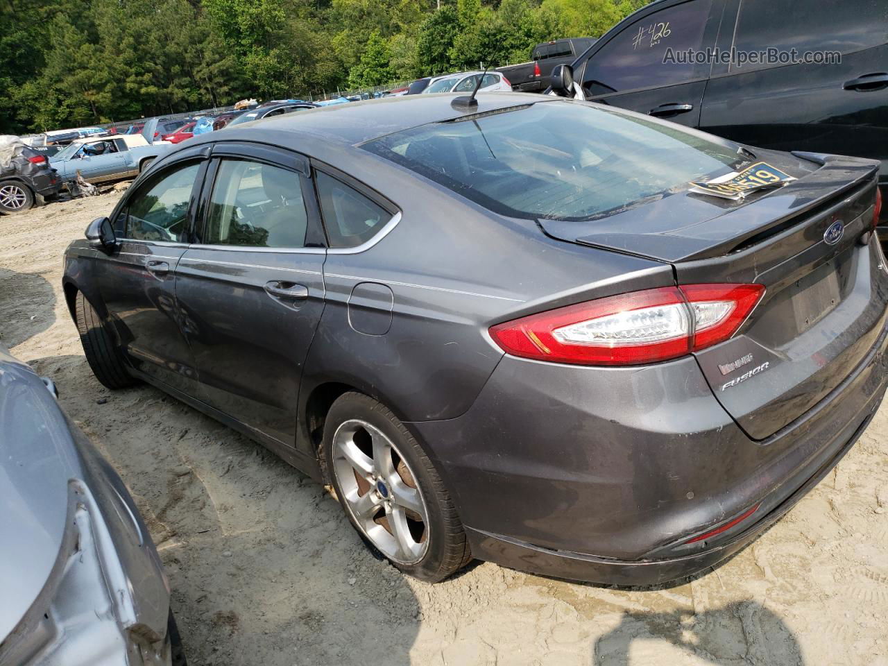 2014 Ford Fusion Se Gray vin: 1FA6P0H73E5406006