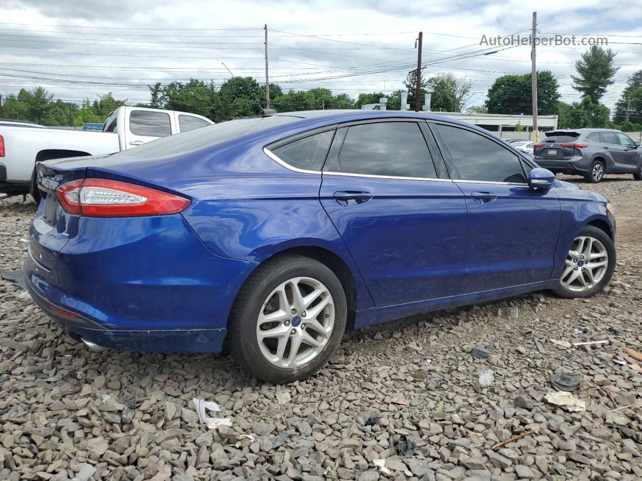 2015 Ford Fusion Se Blue vin: 1FA6P0H73F5116270