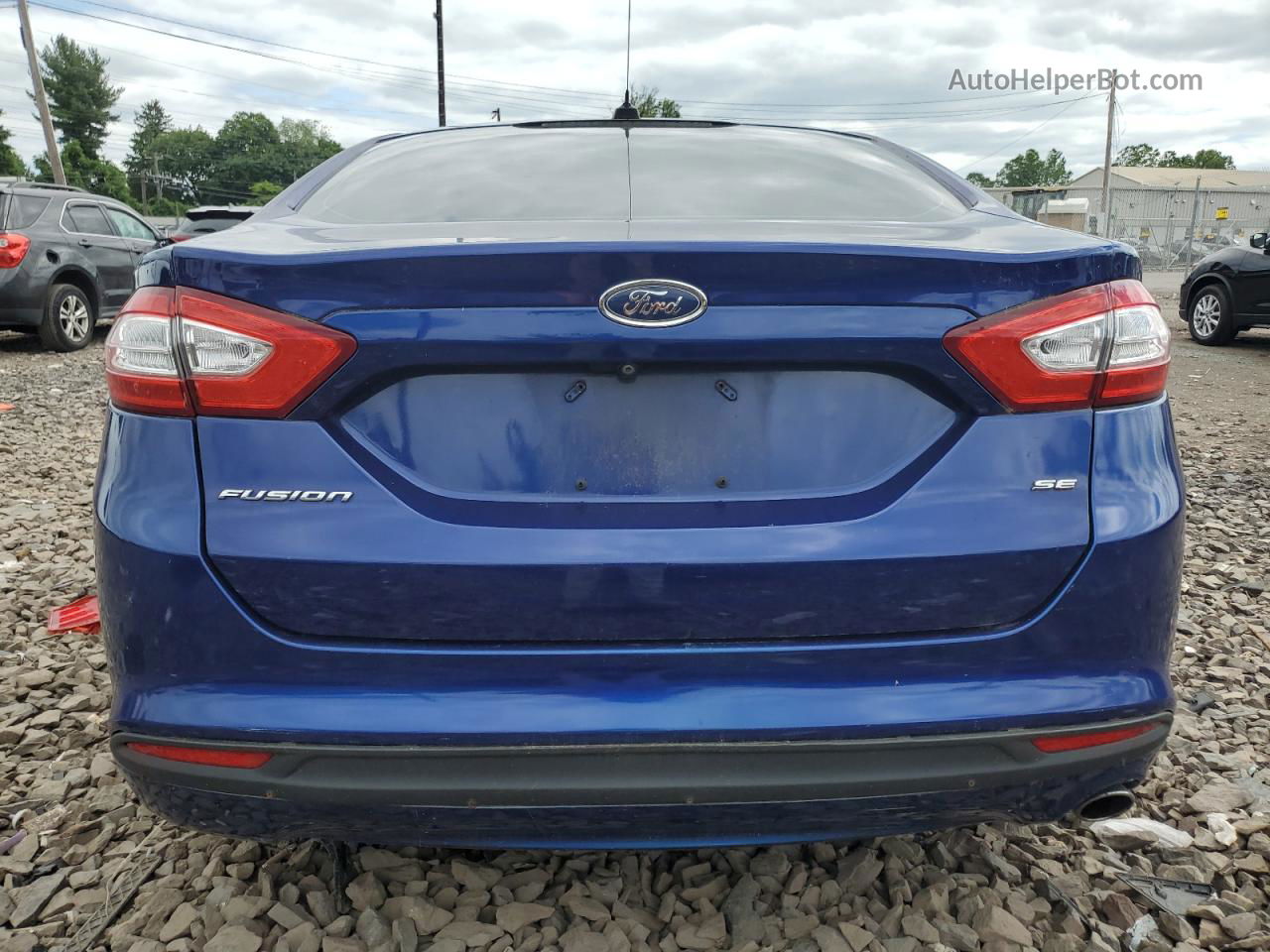 2015 Ford Fusion Se Blue vin: 1FA6P0H73F5116270