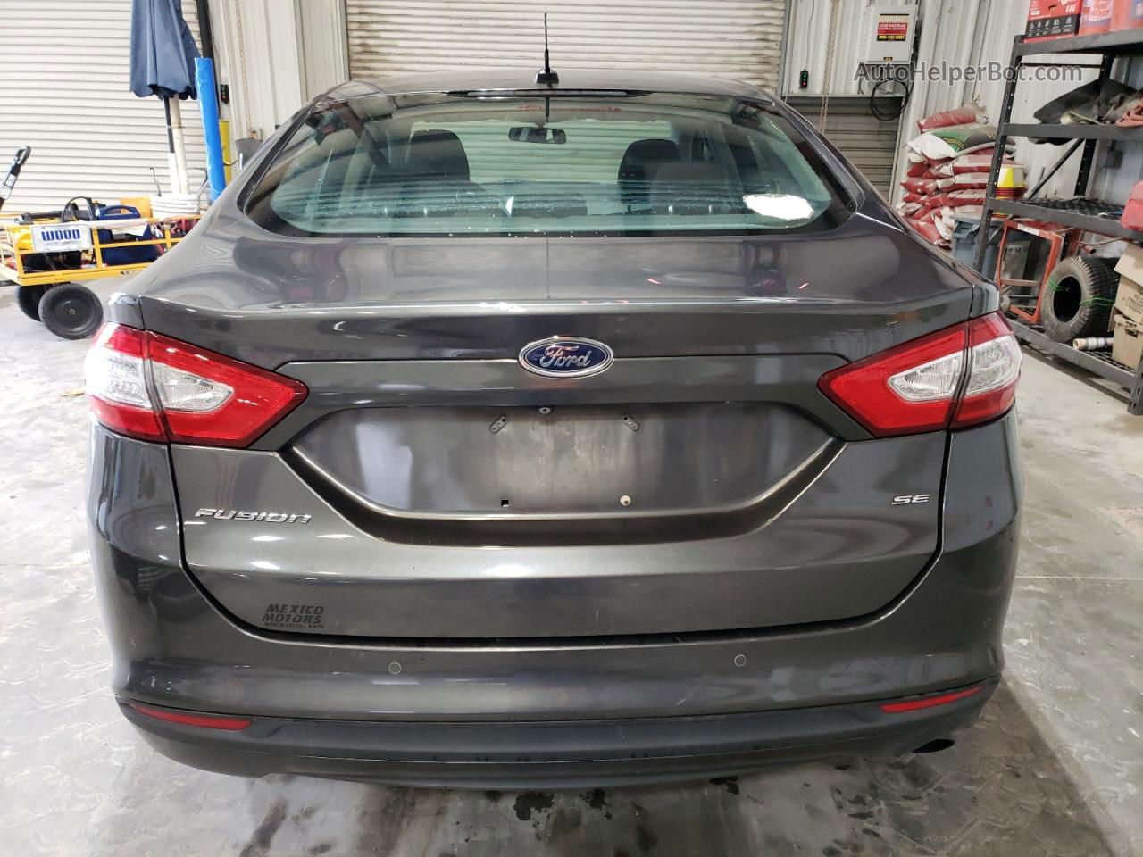 2015 Ford Fusion Se Gray vin: 1FA6P0H73F5124059