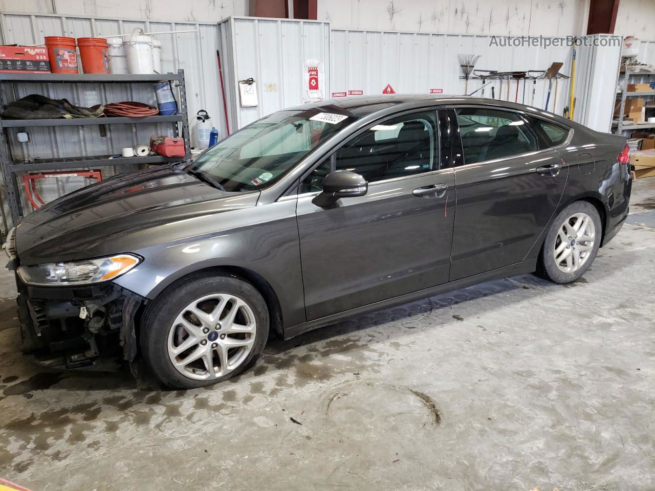 2015 Ford Fusion Se Gray vin: 1FA6P0H73F5124059