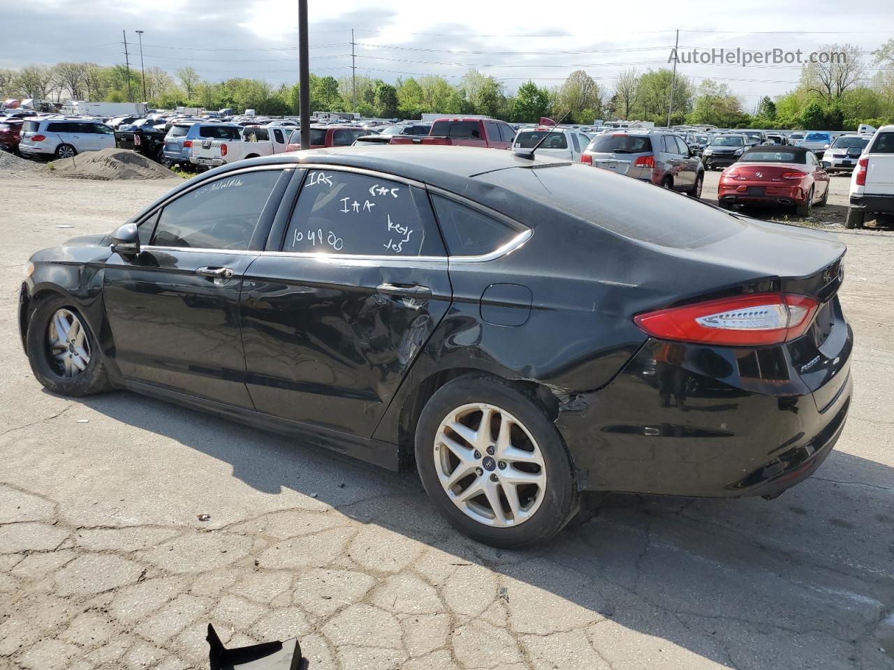 2016 Ford Fusion Se Black vin: 1FA6P0H73G5104900