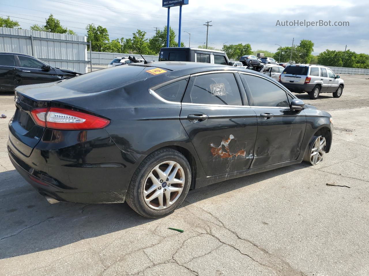 2016 Ford Fusion Se Black vin: 1FA6P0H73G5104900