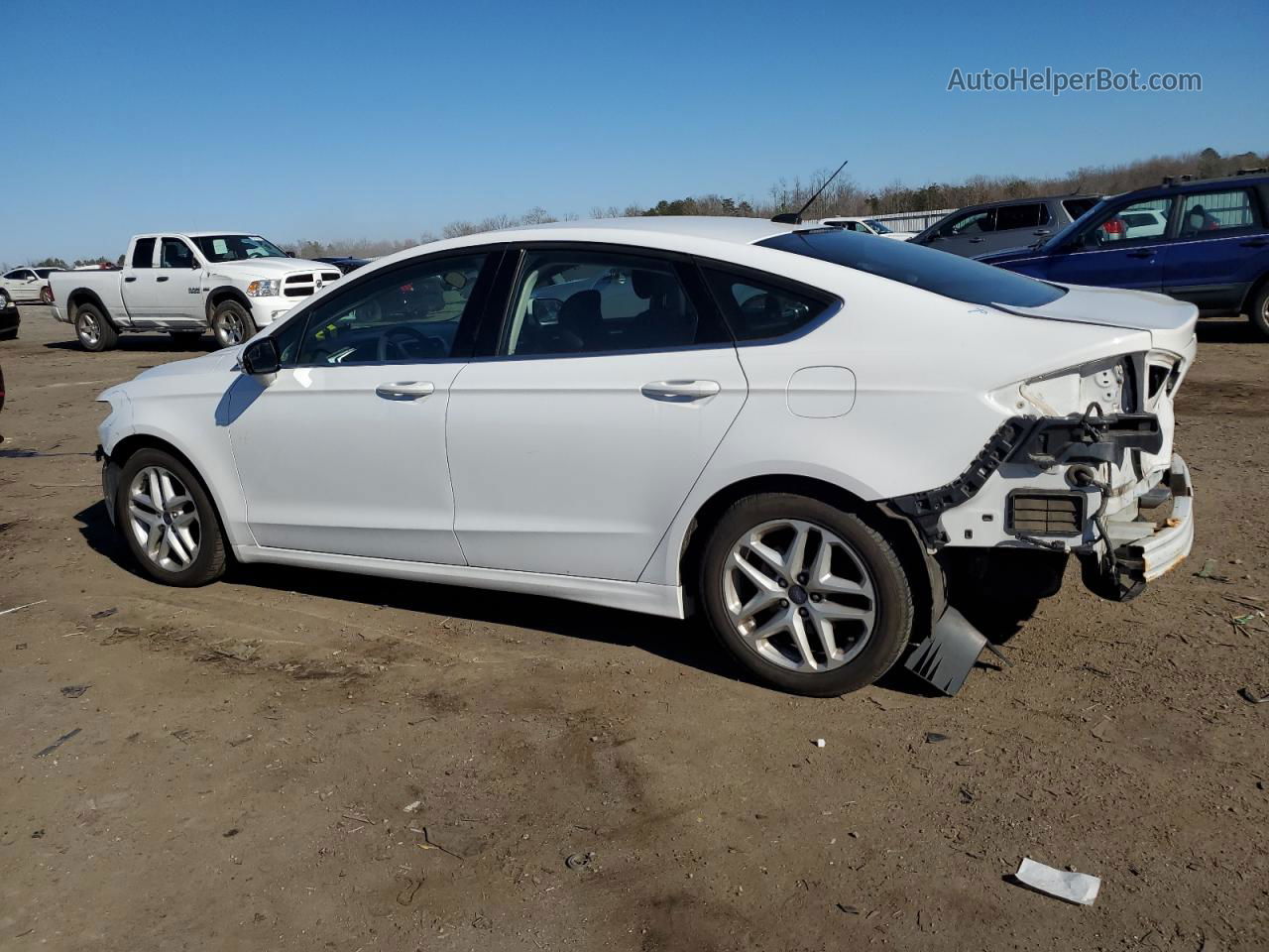 2016 Ford Fusion Se White vin: 1FA6P0H73G5114844