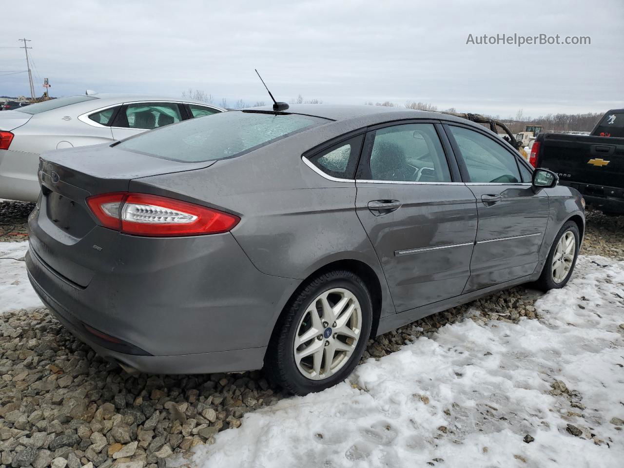 2014 Ford Fusion Se Серый vin: 1FA6P0H74E5371153