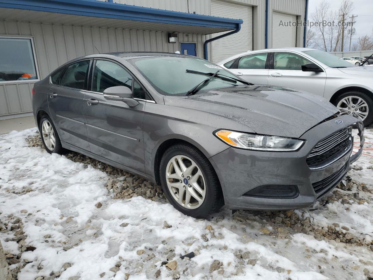 2014 Ford Fusion Se Gray vin: 1FA6P0H74E5371153