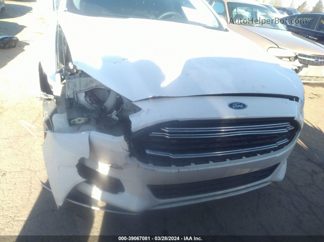 2014 Ford Fusion Se White vin: 1FA6P0H74E5406936