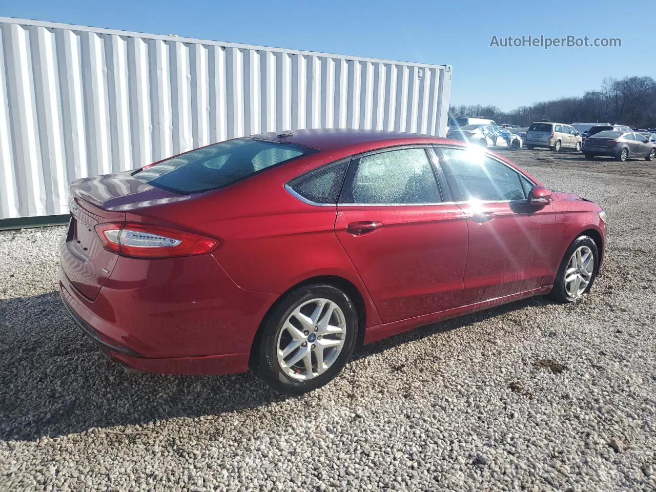 2015 Ford Fusion Se Red vin: 1FA6P0H74F5108131