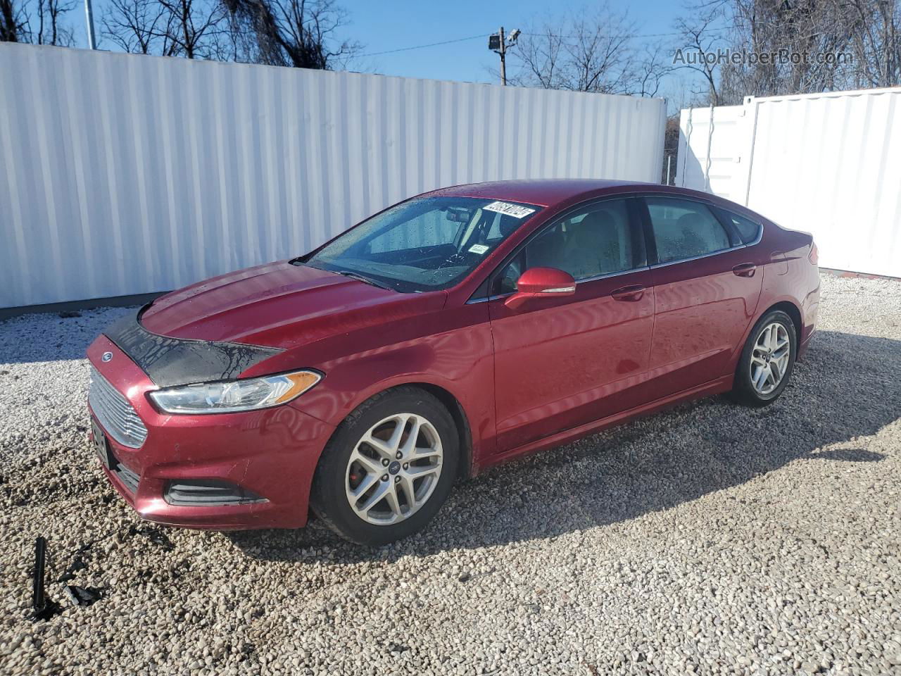 2015 Ford Fusion Se Red vin: 1FA6P0H74F5108131