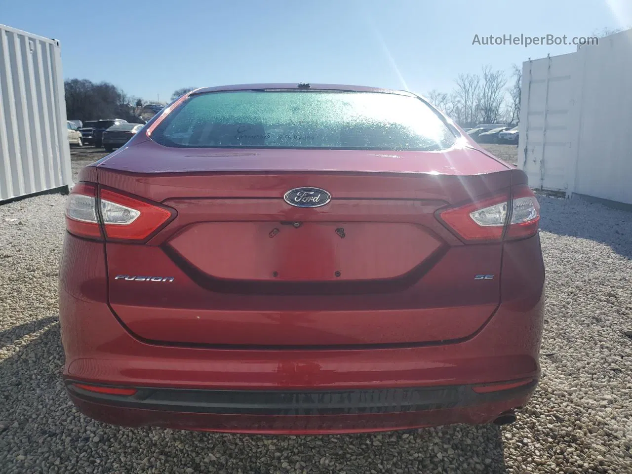 2015 Ford Fusion Se Red vin: 1FA6P0H74F5108131