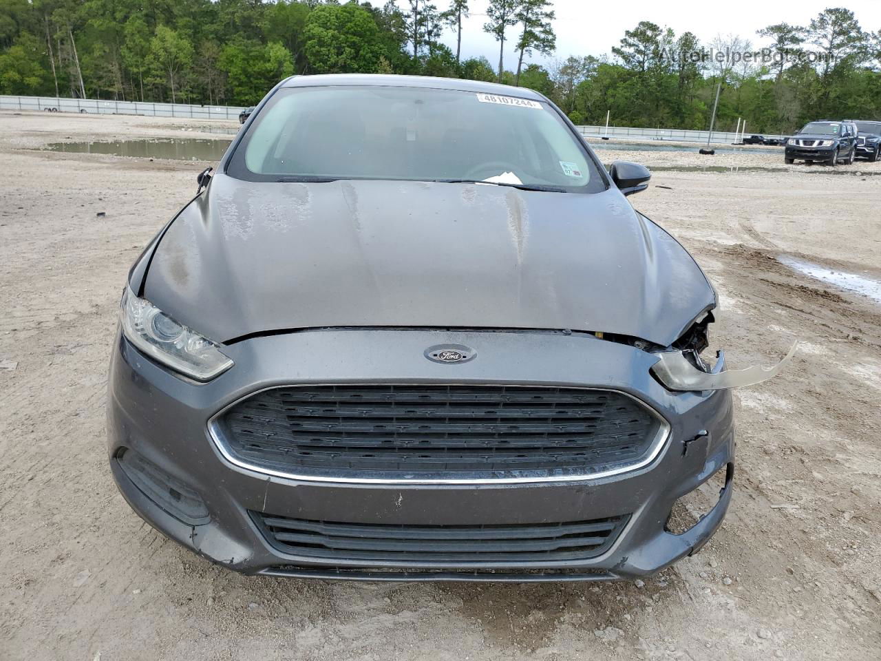 2015 Ford Fusion Se Gray vin: 1FA6P0H74F5119243