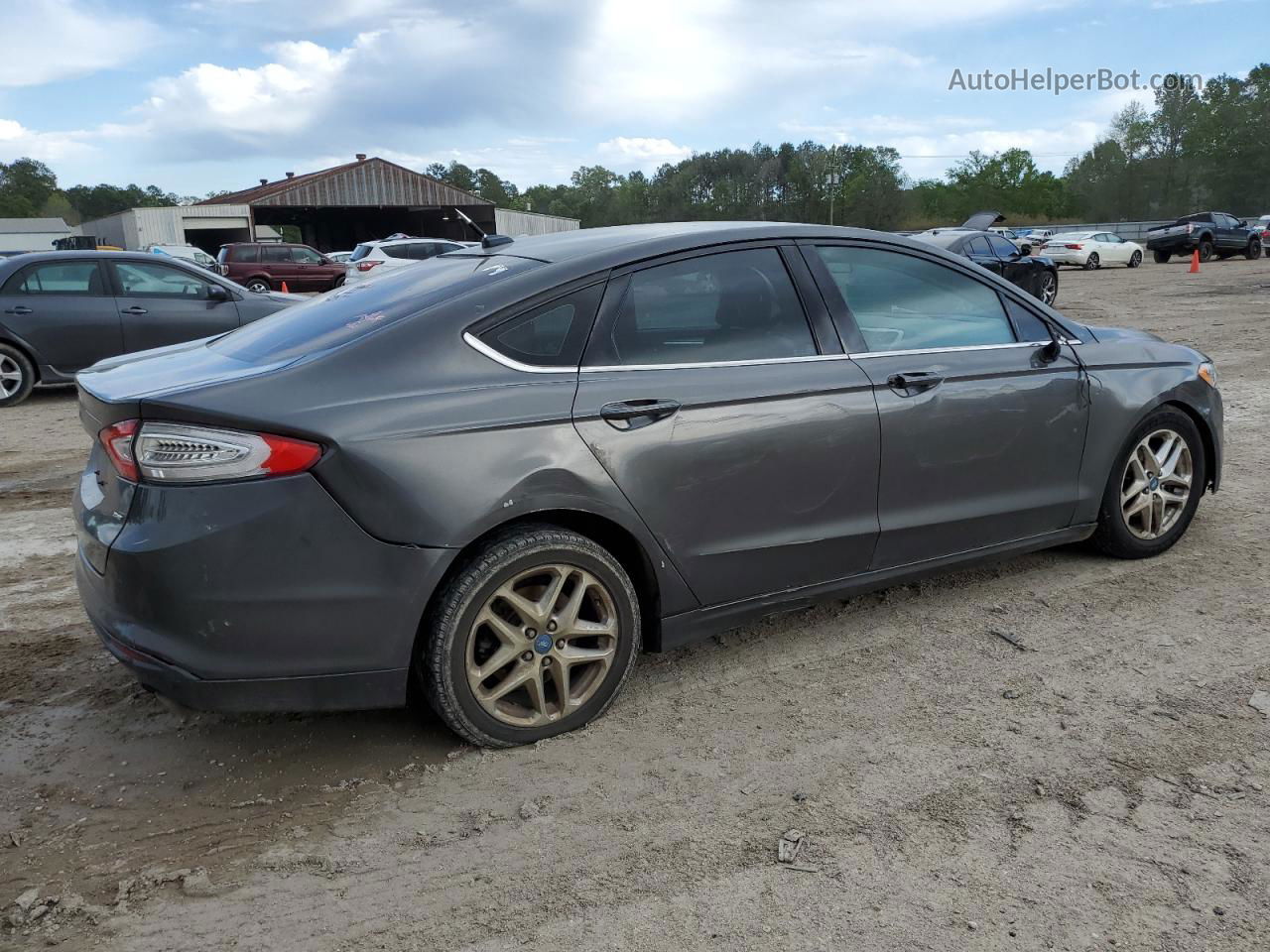 2015 Ford Fusion Se Gray vin: 1FA6P0H74F5119243