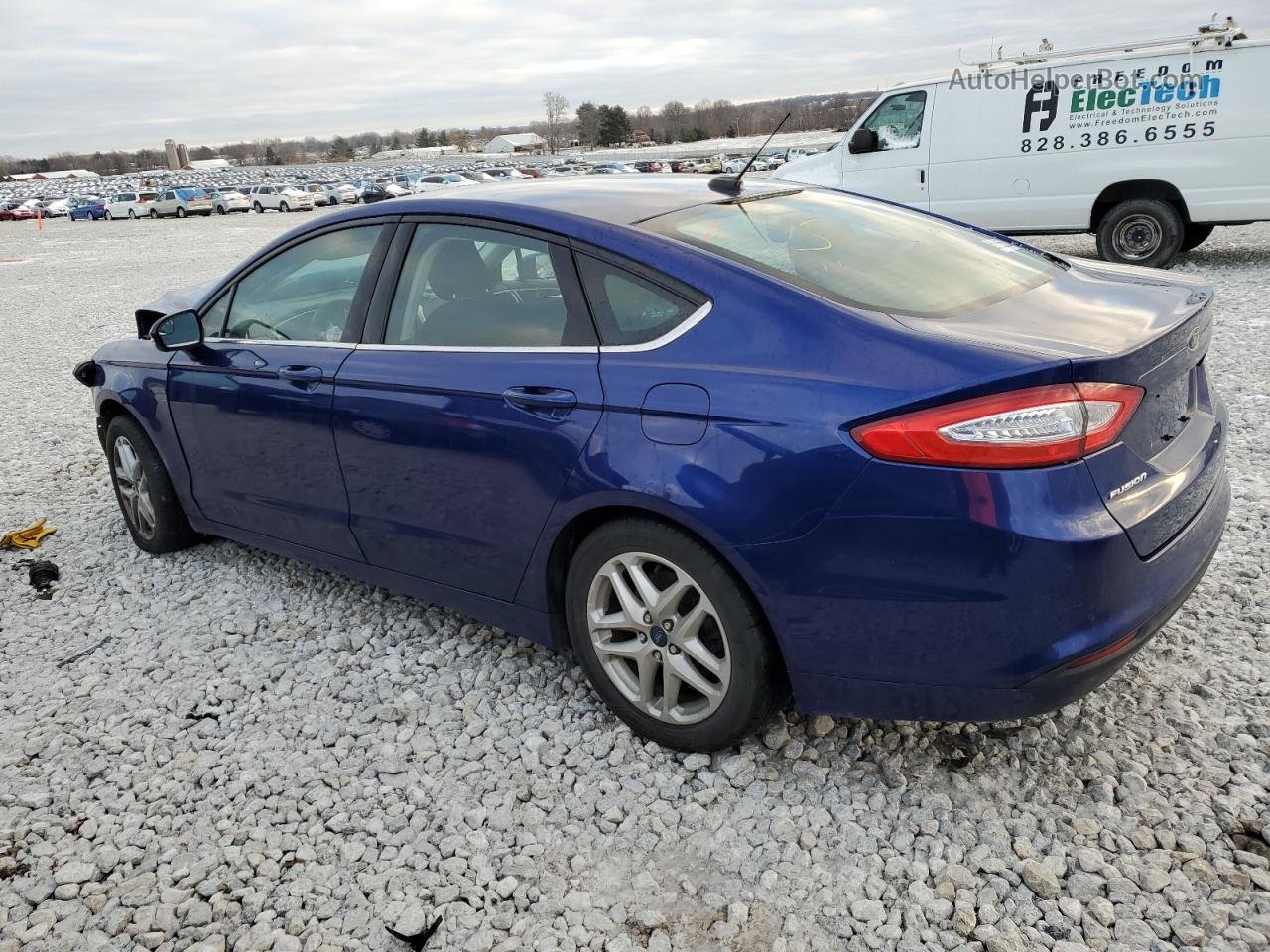 2015 Ford Fusion Se Blue vin: 1FA6P0H74F5122644