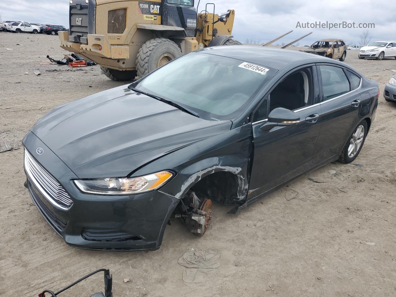 2015 Ford Fusion Se Gray vin: 1FA6P0H74F5123471