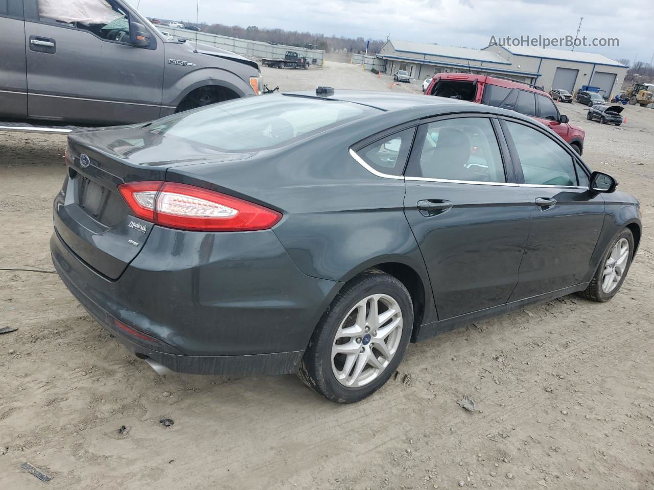 2015 Ford Fusion Se Gray vin: 1FA6P0H74F5123471