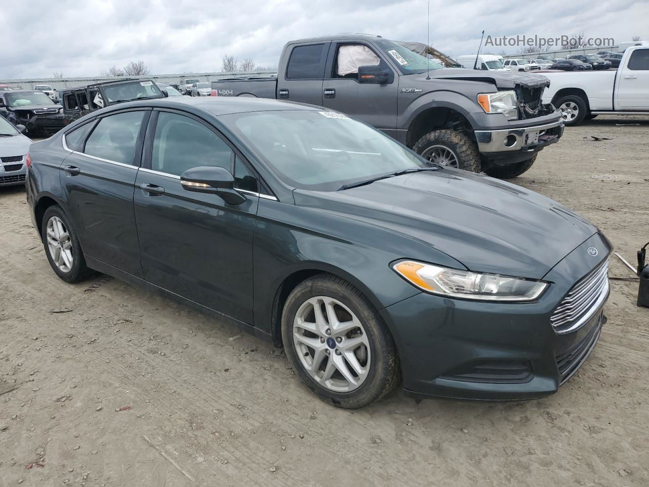 2015 Ford Fusion Se Gray vin: 1FA6P0H74F5123471