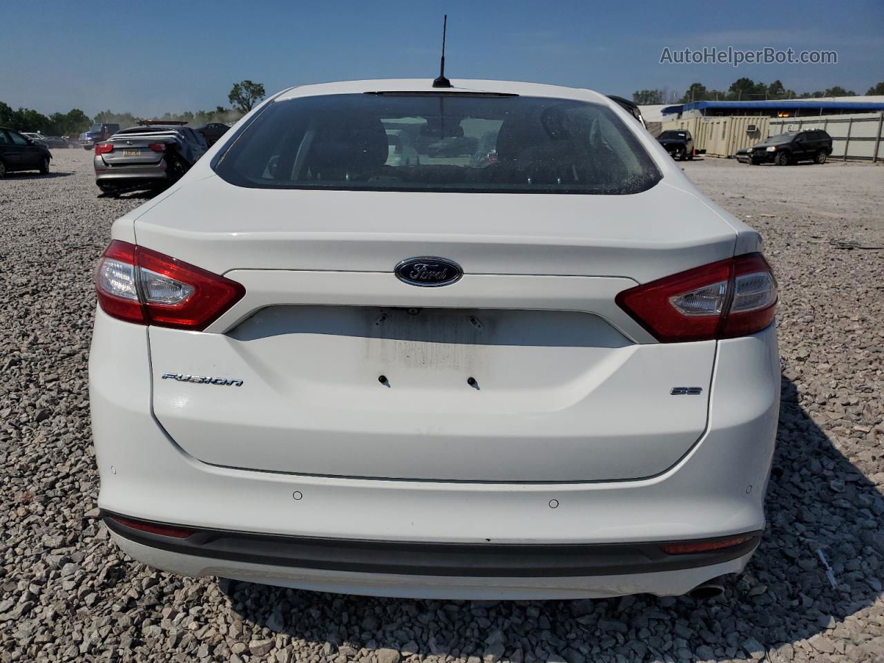 2015 Ford Fusion Se White vin: 1FA6P0H74F5127925