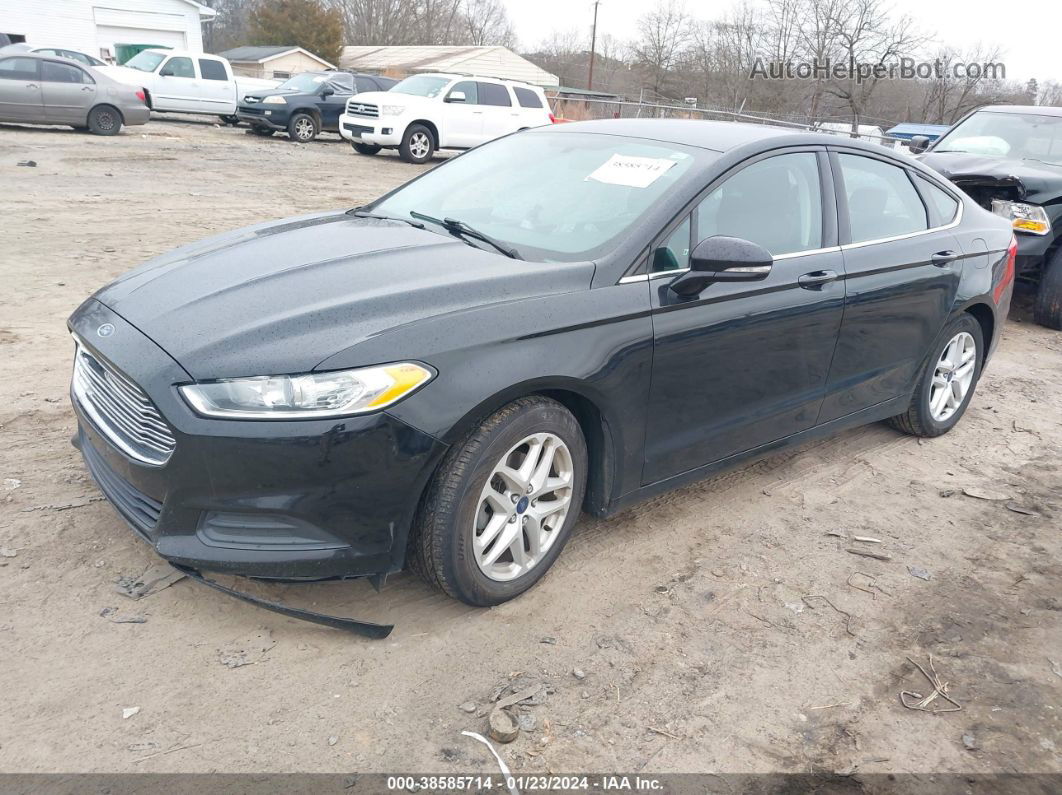 2016 Ford Fusion Se Black vin: 1FA6P0H74G5102217