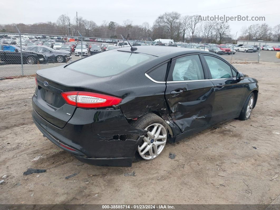 2016 Ford Fusion Se Black vin: 1FA6P0H74G5102217