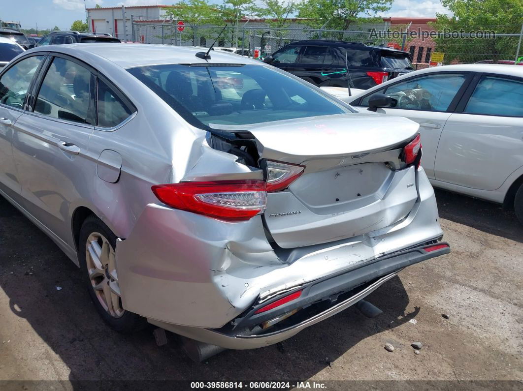 2016 Ford Fusion Se Silver vin: 1FA6P0H74G5102556