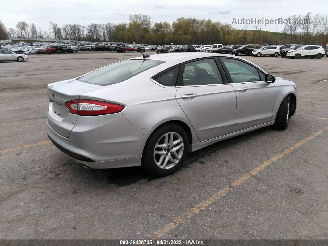 2016 Ford Fusion Se Silver vin: 1FA6P0H74G5130163