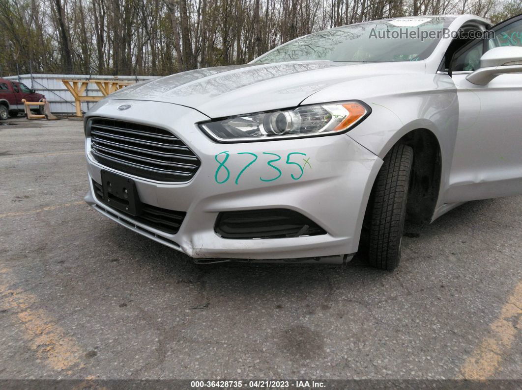 2016 Ford Fusion Se Silver vin: 1FA6P0H74G5130163