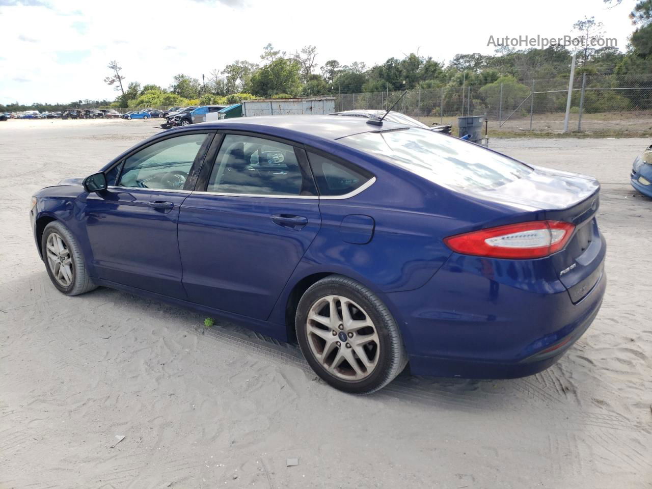 2014 Ford Fusion Se Blue vin: 1FA6P0H75E5372361