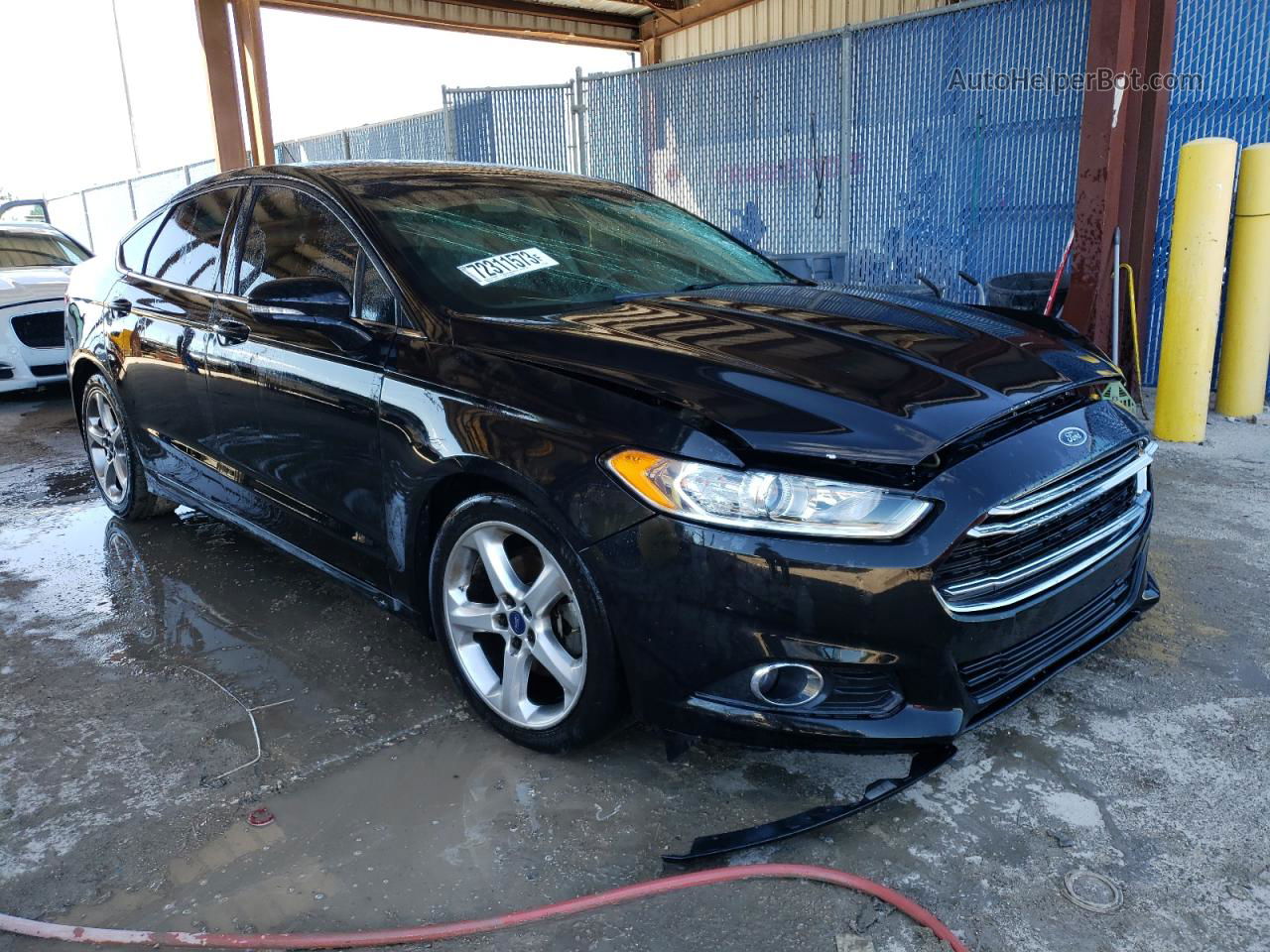 2014 Ford Fusion Se Black vin: 1FA6P0H75E5380220